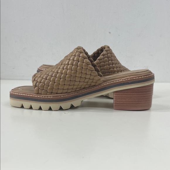 New Bernardo Sylvie Woven Lug Mules in Sand Glove Beige Size 8 - Picture 5 of 11